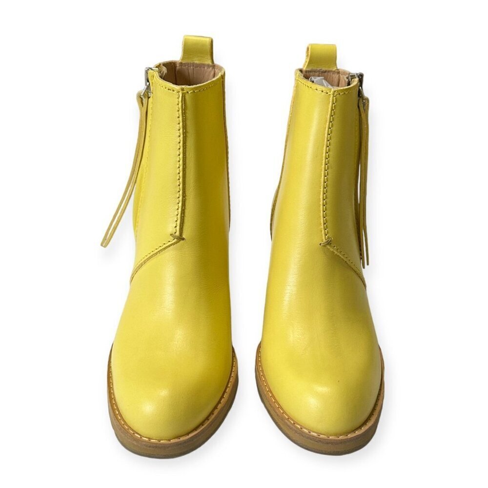 Acne Studios Pistol Boots in Lemon Yellow Leather – Size 37 – New in Box - Picture 9 of 16